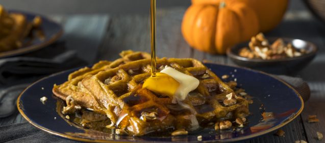 Whole Wheat Pumpkin Waffles