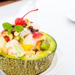 Melon “bowl” fruit salad 