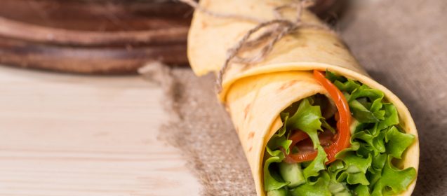 Sun­Dried Tomato Veggie Wrap