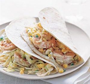 Shrimp Tacos With Citrus Cabbage Slaw