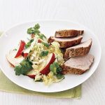 Pork Tenderloin With Cabbage and Apple Slaw