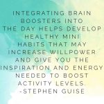 Walking for a meeting, playing a game of cards, handwriting a note, doing a plank—these are just a few examples of simple brain boosters.