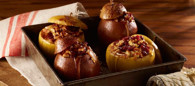Baked Apples and Pears with Almonds