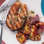 Gingery Salmon With Peaches