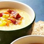 Creamy Corn Soup with Crispy Bacon