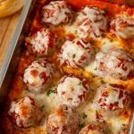 Cheesy Meatball Casserole