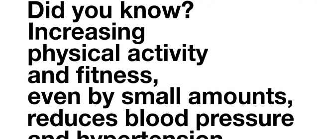 Increasing activity reduces hypertension