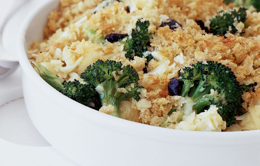 Cauliflower-Broccoli Gratin